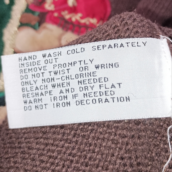 Womens Nutcracker Christmas Tree Teddy Bear Holly Holiday Sweater Size XL - Picture 8 of 9